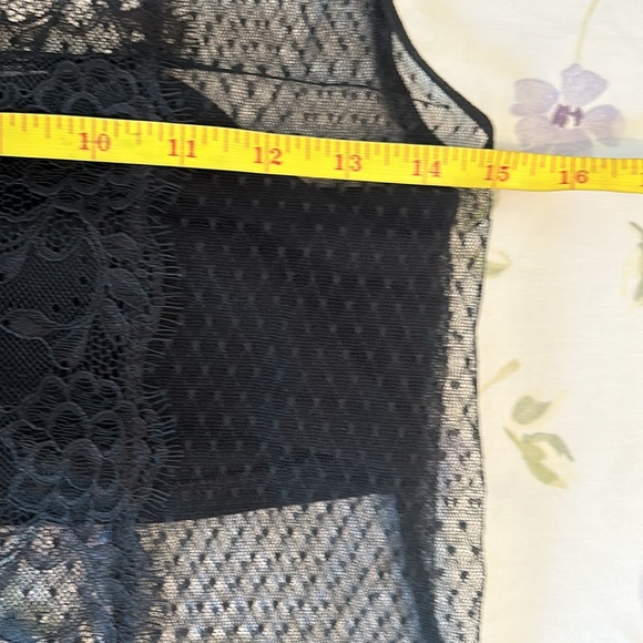 Express Black Lace Gothic Victorian Blouse - Picture 13 of 15